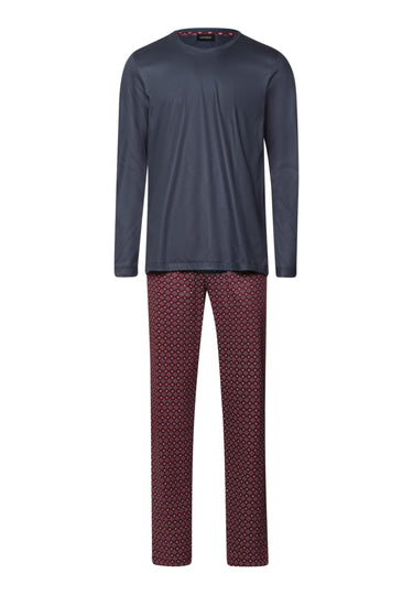 Night And Day Cotton Pajama Set | Red Gems Print 75111-3036